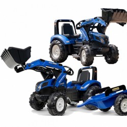 Vaikiškas minamas traktorius vaikams New Holland